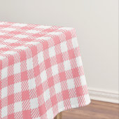 Rustiek Elegant Roze Gingham Plaid Tafelkleed (Voorbeeld)