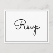 Rustiek Elegant RSVP-Briefkaart Briefkaart (Voorkant)