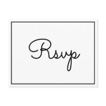Rustiek Elegant RSVP-Briefkaart