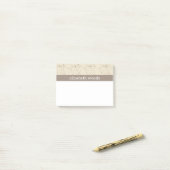 Rustiek Elegant Stippen Patroon Post-it® Notes (Op bureau)