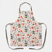 Rustiek Elegant Turkije Thanksgiving Patroon Schort (Voorkant)