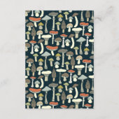 Rustiek Elegant Woodland Wild Champignons Bruiloft Informatiekaartje (Achterkant)