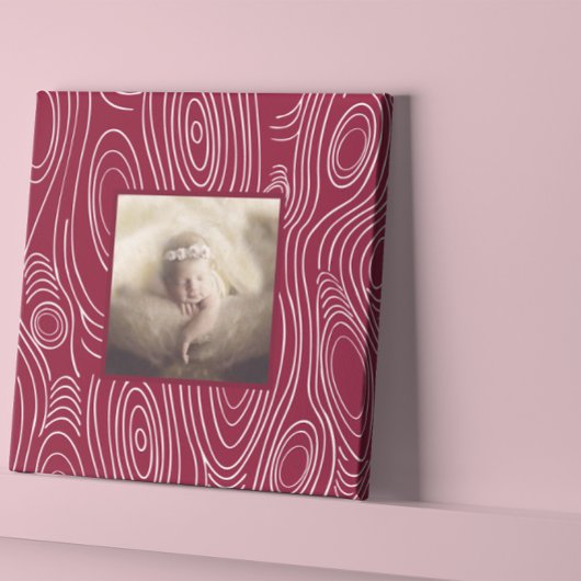 Rustiek Elke kleur Modern Wood Grain Art Canvas Afdruk