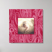 Rustiek Elke kleur Modern Wood Grain Art Canvas Afdruk (Voorkant)