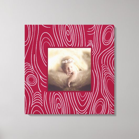 Rustiek Elke kleur  Modern Wood Grain Art Canvas Afdruk (Voorkant)