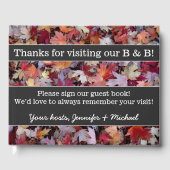 Rustiek en basic B&B gastenboek (Voorkant)