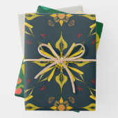 Rustiek Engels Folk Plaid Gift Wrap Inpakpapier Vel (In situ)