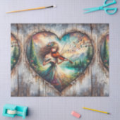 Rustiek Ephemera Meisje Spelen Viool Decoupage Tissuepapier (Craft)