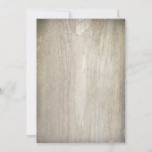 Rustiek eten drink en worden getrouwd verlovingsfe kaart (Achterkant)