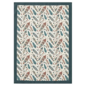 Rustiek etnisch tafelkleed met gedurfde tribale sy (Voorkant)