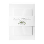 Rustiek eucalyptus boeket Elegant bruiloft Uitnodigingen Wikkel (Voorkant Voorbeeld)