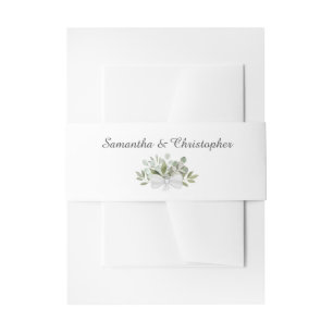 Rustiek eucalyptus boeket Elegant bruiloft Uitnodigingen Wikkel