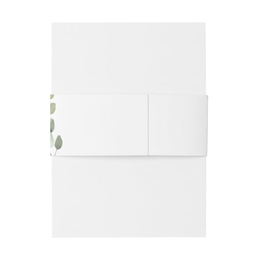Rustiek Eucalyptus Greenery Duo 4 Uitnodigingen Wikkel (Achterkant Voorbeeld)