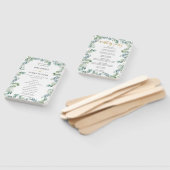 Rustiek Eucalyptus groen bruiloft programma Handwaaier (Niet-gemonteerd)