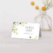 Rustiek eucalyptus groen elegant esthetisch plaatskaartje (Achterkant)