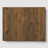 rustiek eucalyptusgroen | geometrisch gastenboek (Achterkant)