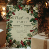 Rustiek Evergreen Berry kerstfeest Kaart