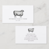 Rustiek Familie Boerderij Visitekaartje (Voorkant / Achterkant)
