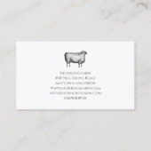 Rustiek Familie Boerderij Visitekaartje (Achterkant)