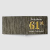 Rustiek, Faux Gold 61ste verjaardagsfeestje; aange Gastenboek (Volledig)