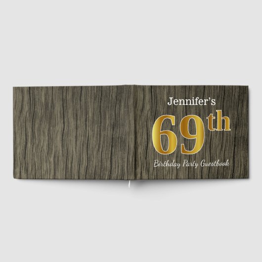 Rustiek, Faux Gold 69e verjaardagsfeestje; aangepa Gastenboek (Volledig)