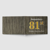 Rustiek, Faux Gold 81ste verjaardagsfeestje; aange Gastenboek (Volledig)