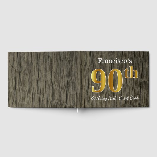Rustiek, Faux Gold 90ste verjaardagsfeestje; aange Gastenboek (Volledig)