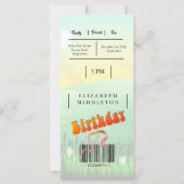 Rustiek Festival Moderne Verjaardag (Achterkant)