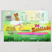 Rustiek Festival Wedfest Moderne bruiloft uitnodig (Voorkant / Achterkant)