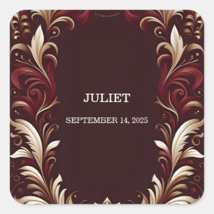 Rustiek Fiesta Rustiek Bold Spaans Vrijgezellenfee Vierkante Sticker