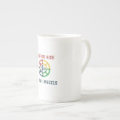 Rustiek  fietsen porselein kop (Voorkant rechts)