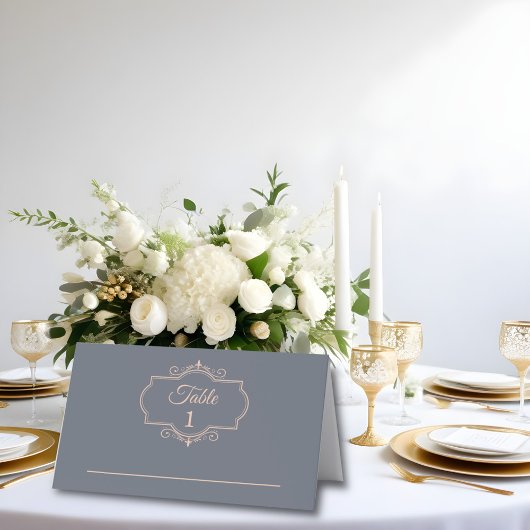 Rustiek filigraan, bruiloft plaatskaartje