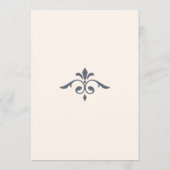 Rustiek filigraan, bruiloft tijdlijn programmakaart (Achterkant)