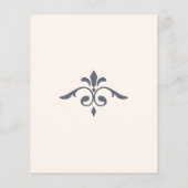 Rustiek filigraan, bruiloft uitnodiging flyer (Achterkant)