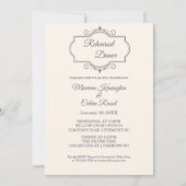 Rustiek filigraan, repetitie diner kaart (Voorkant)