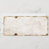 Rustiek  Film Ticket met RSVP QR Code Kaart (Achterkant)