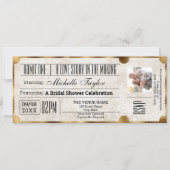 Rustiek  filmticket met RSVP-foto Kaart (Voorkant)