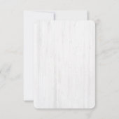 Rustiek Fir Tree Bruiloft RSVP (Achterkant)