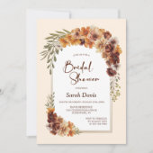 Rustiek Floral Arch Vrijgezellenfeest Kaart (Voorkant)