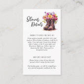 Rustiek Floral Boerderij Boot Vrijgezellenfeest De Visitekaartje (Voorkant)