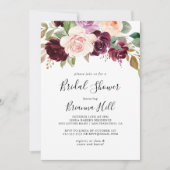 Rustiek Floral en Botanical Foliage Vrijgezellenfe Kaart (Voorkant)