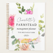 Rustiek Floral Farmstead Management Planner (Voorkant)