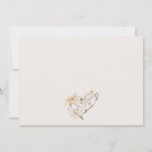 Rustiek Floral Herfst Vrijgezellenfeest Kaart (Achterkant)