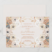 Rustiek Floral Herfst Vrijgezellenfeest Kaart (Voorkant / Achterkant)