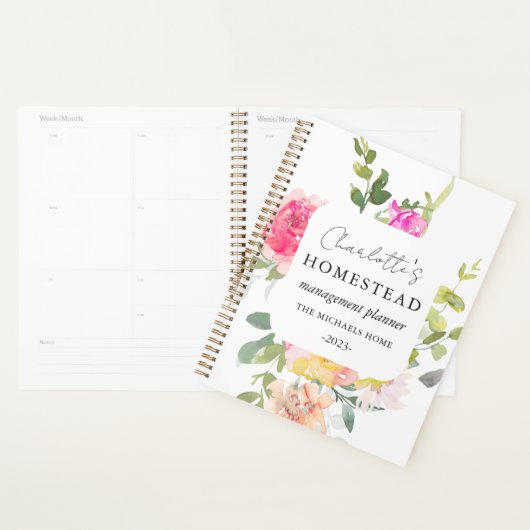 Rustiek Floral Homestead Management Planner (Display)