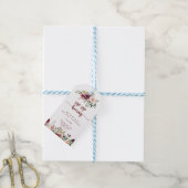 Rustiek Floral Sip Hooray Vrijgezellenfeest Cadeaulabel (Met Touw)