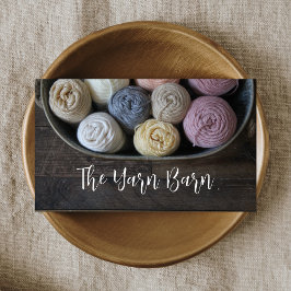 Rustiek garen Breien & Haak Visitekaartje