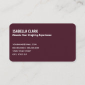 Rustiek garen breien visitekaartje (Achterkant)