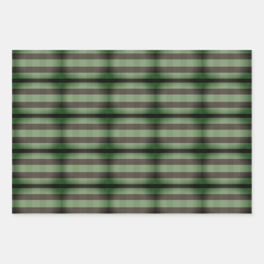 rustiek geassorteerd plakpatroon inpakpapier vel (Voorkant)