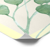 Rustiek gebladerte bruiloft welkomstbord poster (Hoek)